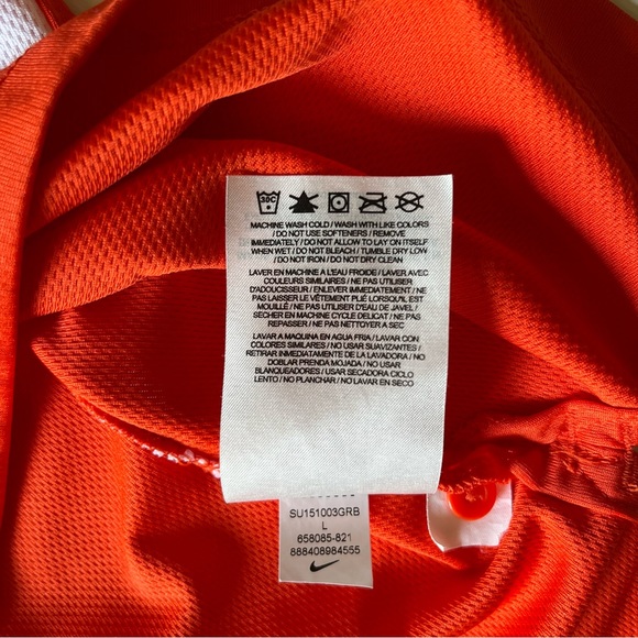 Nike DRI-FIT Short Sleeve Golf Polo Orange L - Picture 11 of 11